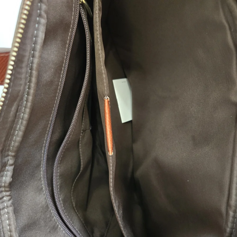 FOSSIL Leather Chesnut Brown Briefcase